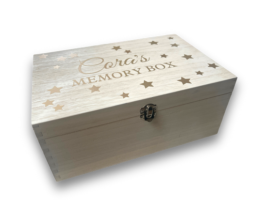 Handmade Wooden Children's Memory Box