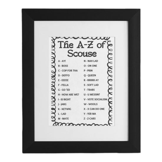 A-Z of Scouse Print