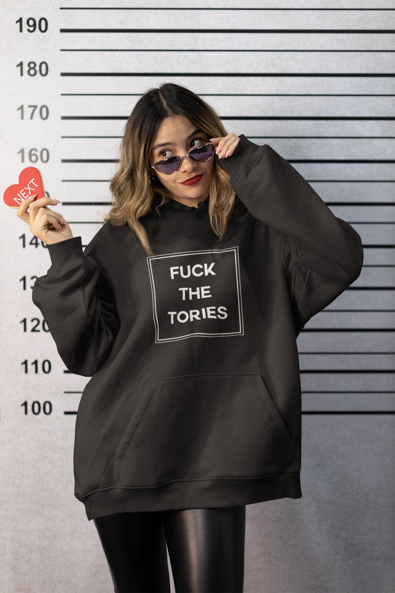Fuck The Tories Hoodie - Hoodie - The Scouse Bird Shop