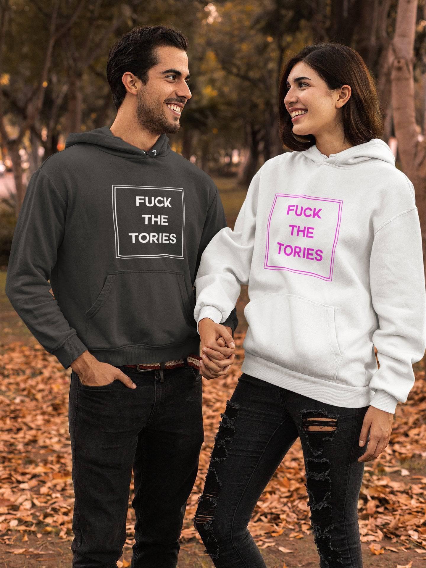 Fuck The Tories Hoodie - Hoodie - The Scouse Bird Shop