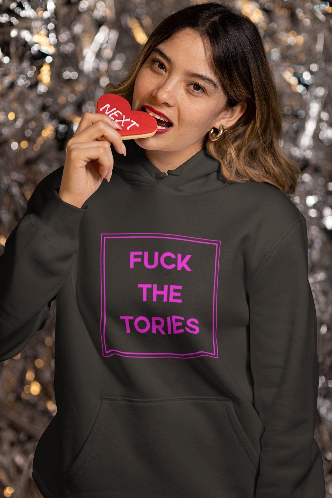Fuck The Tories Hoodie - Hoodie - The Scouse Bird Shop