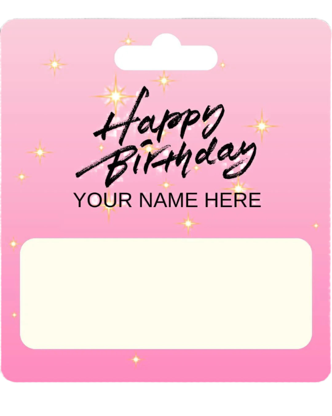 Personalised Happy Birthday Money Holder