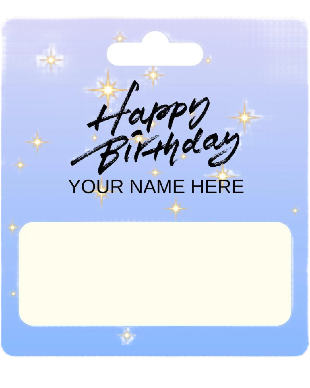 Personalised Happy Birthday Money Holder