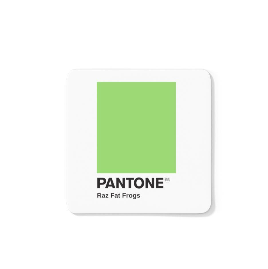 Scouse Pantone Coaster - Raz Fat Frogs Green