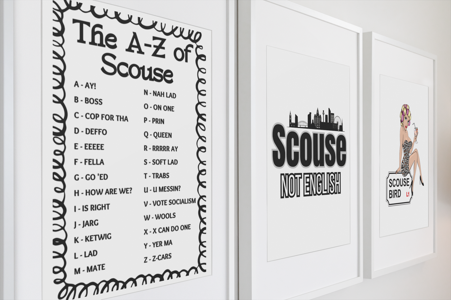Scouse Not English Print