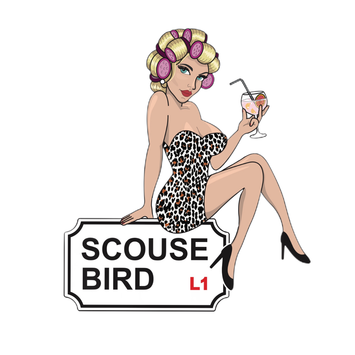 Scouse Bird Logo Waterproof Sticker