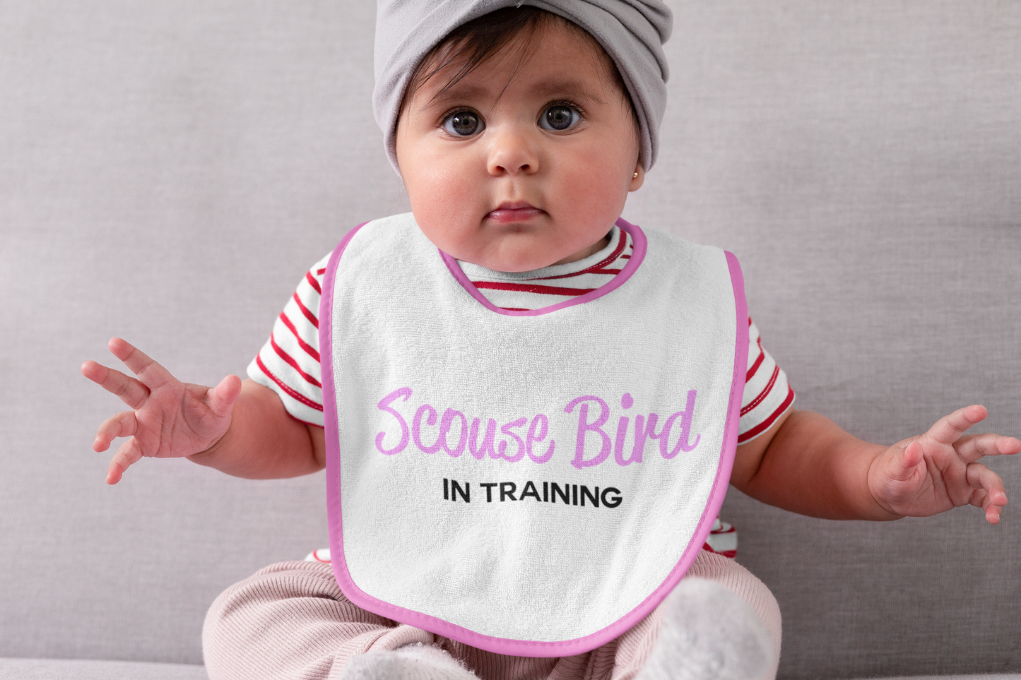Scouse Bird & Scouse Lad In Training Baby Bibs