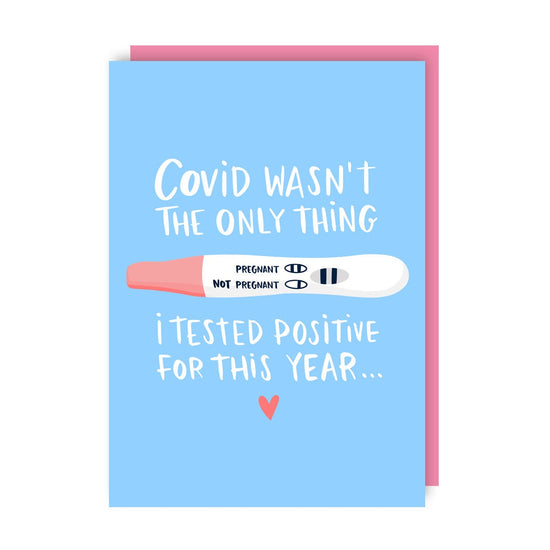 Positive Test Pregnancy Card