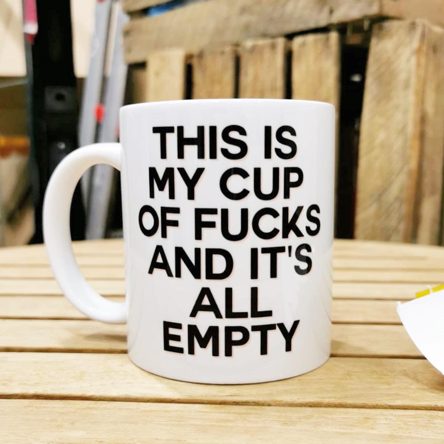 Customisable Cup Of Fucks