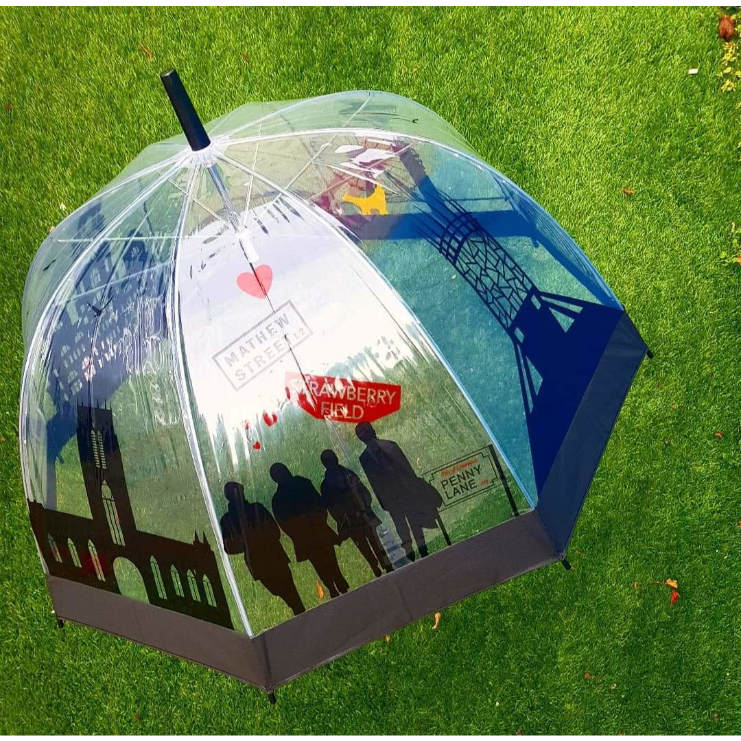 Liverpool Skyline Clear Umbrella