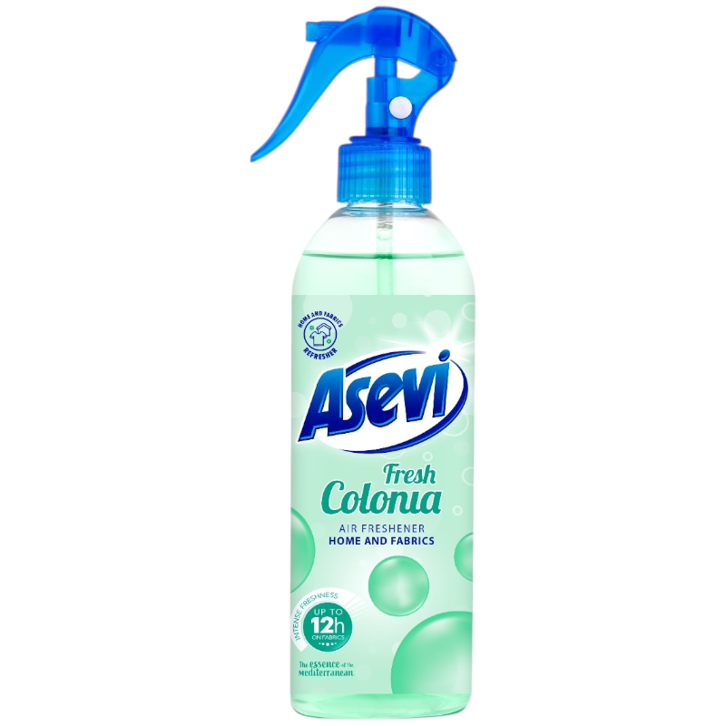 Asevi Colonia room and fabric spray – crisp, citrusy Spanish scent that smells like a freshly cleaned house.
