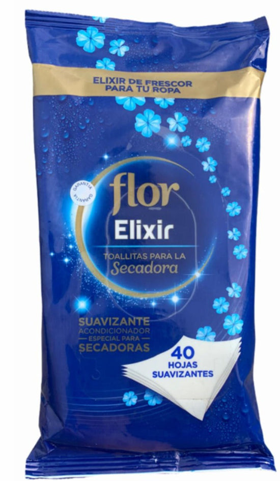 Flor Elixer Dryer Sheets - Azul