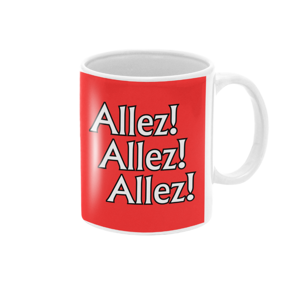  Allez Allez Allez Liverpool FC Mug – bold ceramic mug for Liverpool fans celebrating European glory.