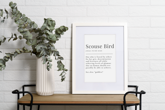 Definition Of A Scouse Bird Print