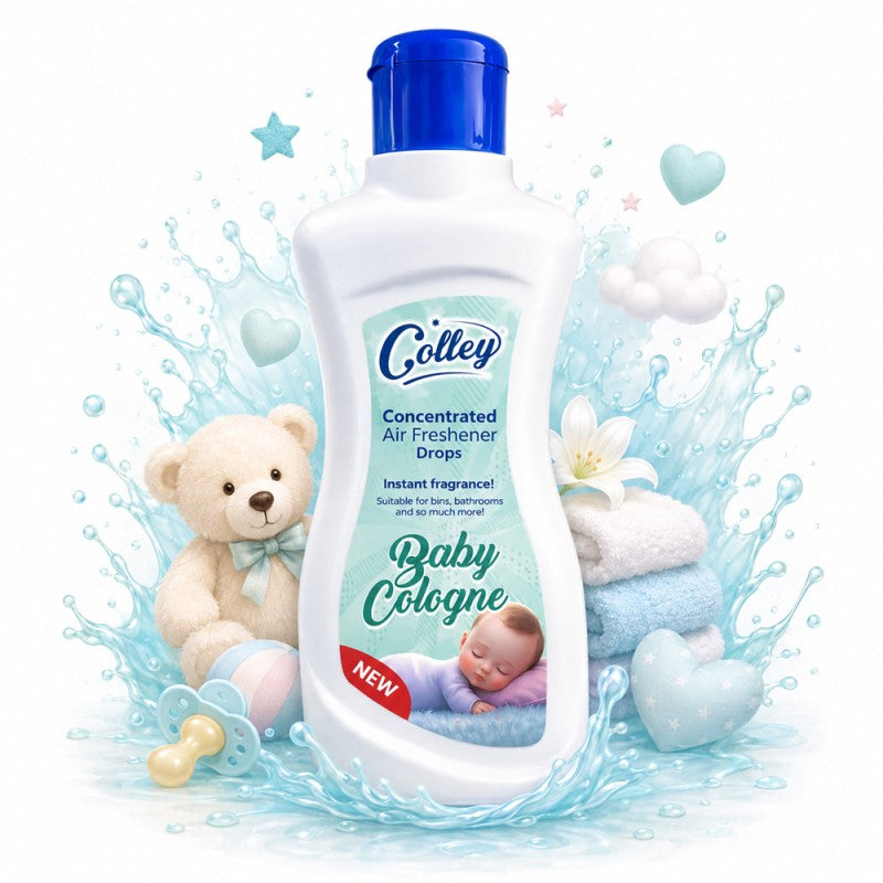 Colley Intense Fragrance Drops Baby Cologne Colonia for toilets, bins and drains.