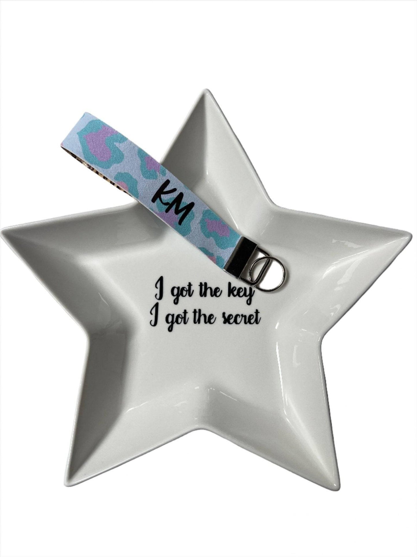 Faux Leather Personalised Initial Wrist Keychain - Keyring - The Scouse Bird Shop