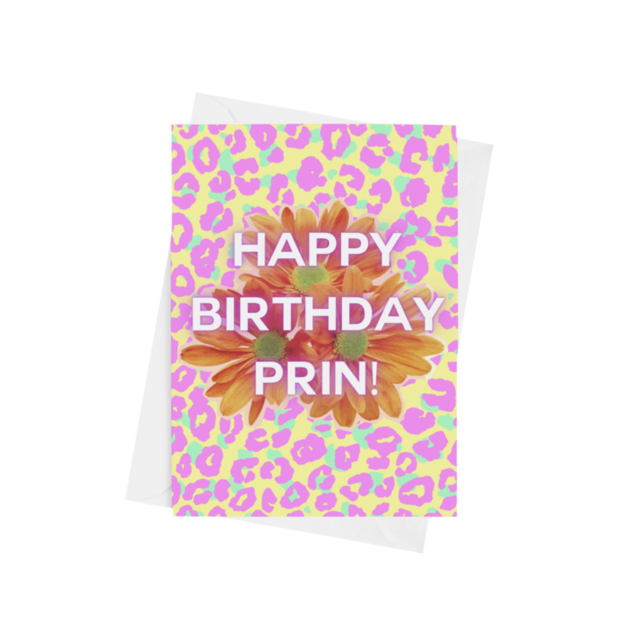Happy Birthday Prin Leopard Print Card | Funny Cards – Scouse Bird Shop
