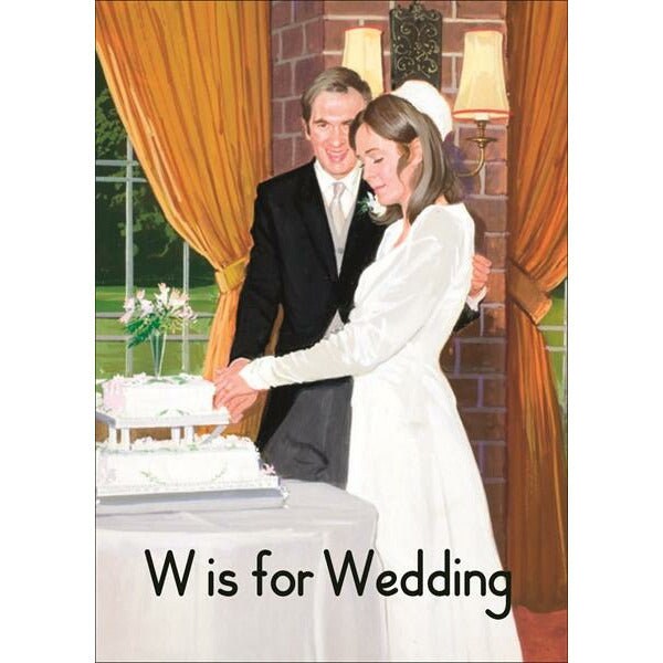 W Is For Wedding Card