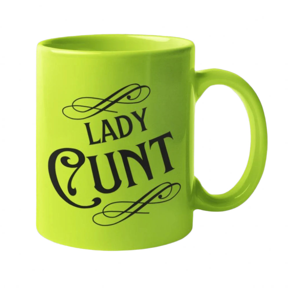 
                  
                    Lady Cunt mug – a bold and sassy ceramic mug for boss babes who love a strong brew.
                  
                