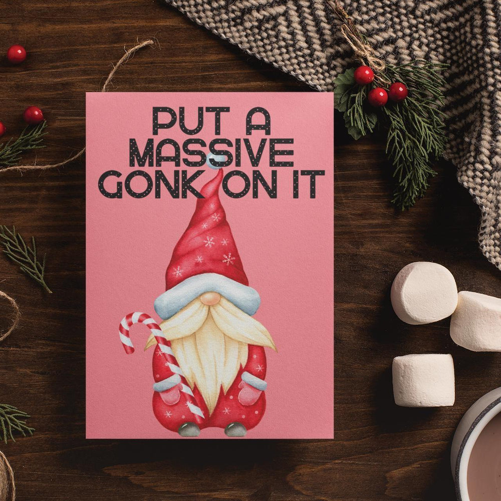 Massive Gonk On It Christmas Card