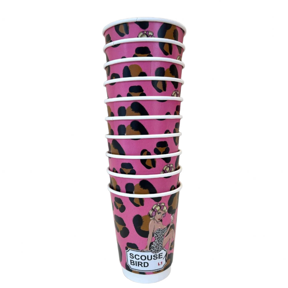 Scouse Bird Disposable Hot Drink Cup - Pack Of 10