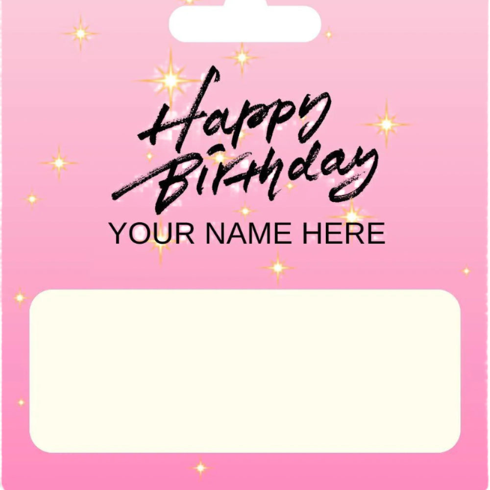 Personalised Happy Birthday Money Holder