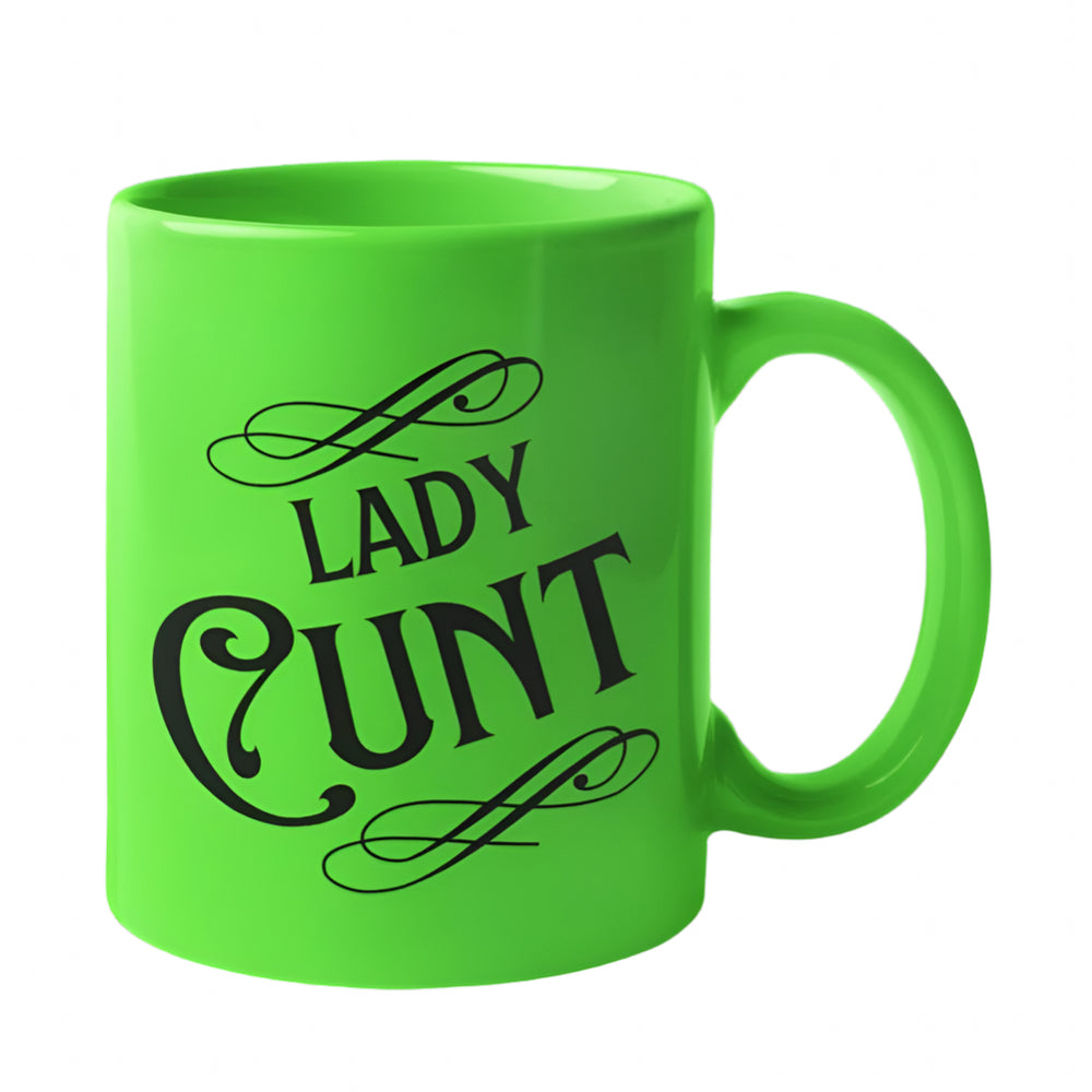 
                  
                    Lady Cunt mug – a bold and sassy ceramic mug for boss babes who love a strong brew.
                  
                