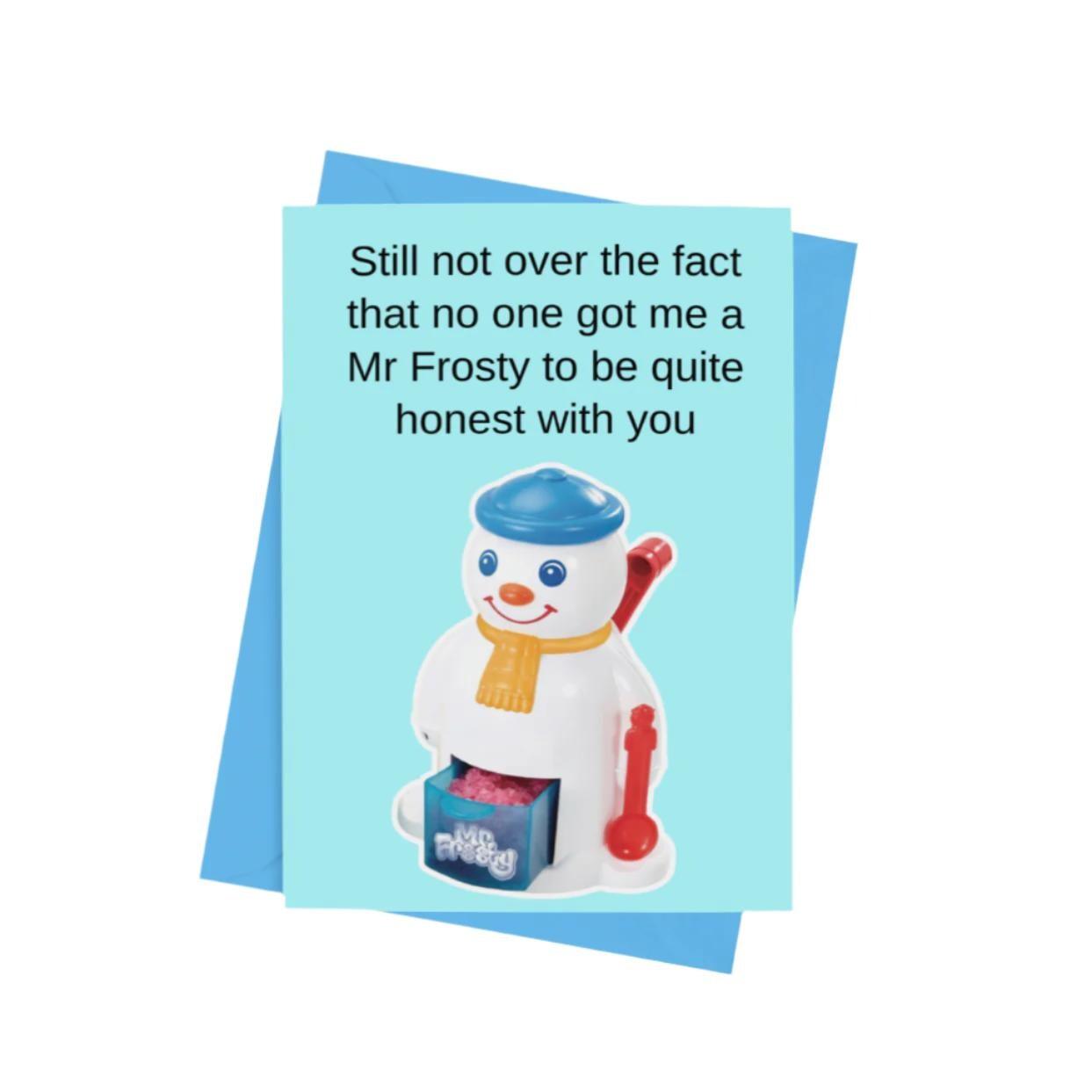 Mr Frosty Christmas Card