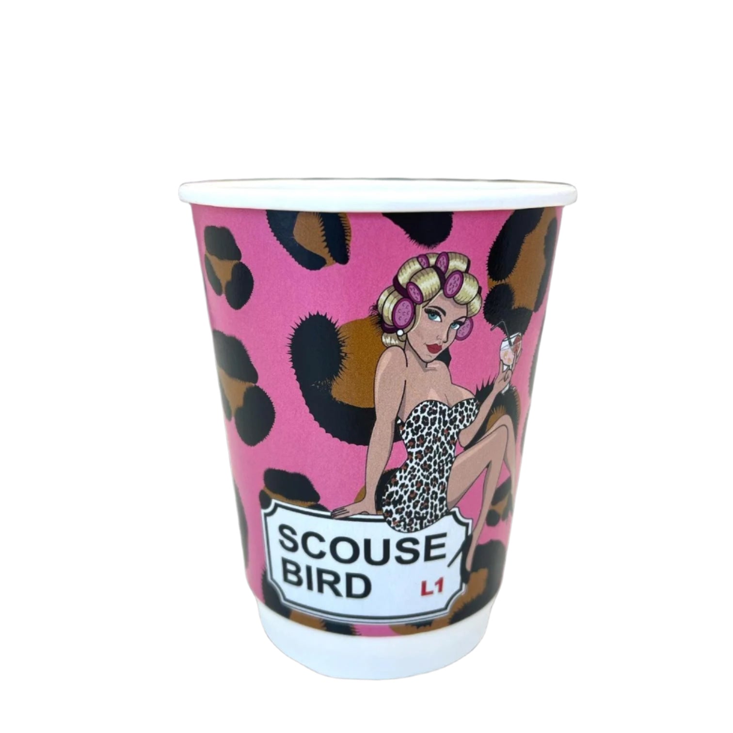 Scouse Bird Disposable Hot Drink Leopard Print Cup - Pack Of 5 | Unique ...