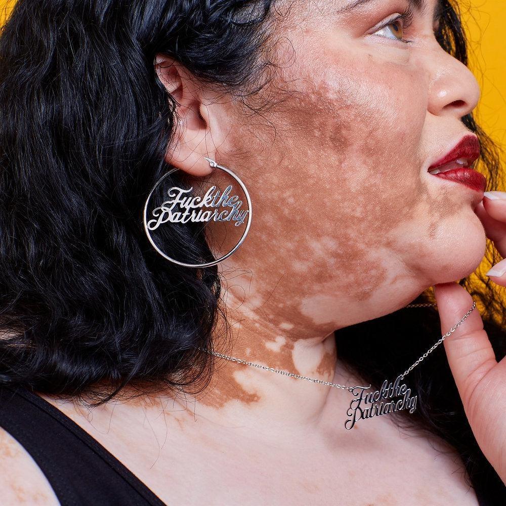 
                  
                    Fuck The Patriarchy - Hoop Earrings
                  
                