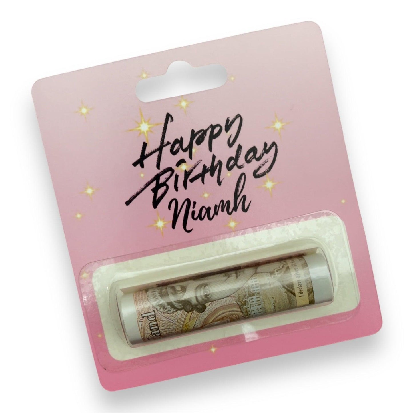 Personalised Happy Birthday Money Holder