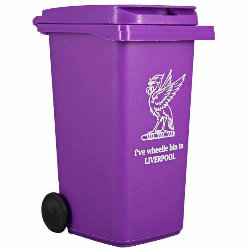 Purple Wheelie Bin desk tidy