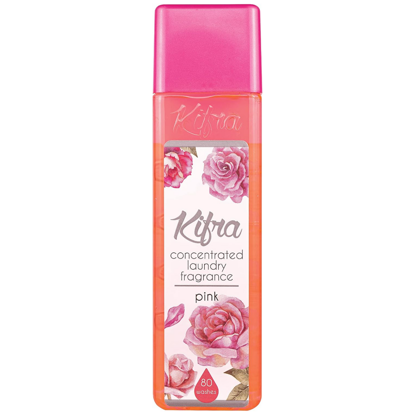 Kifra Pink laundry perfume bottle – floral scent, 80 washes, Spanish cleaning inspired