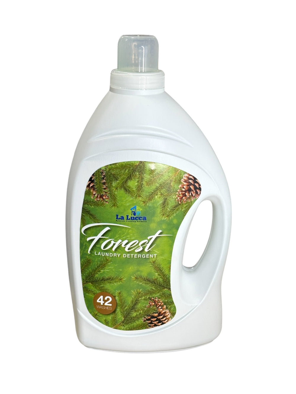 Bottle of La Lucca Forest laundry detergent – inspired by Kifra laundry perfume scent.