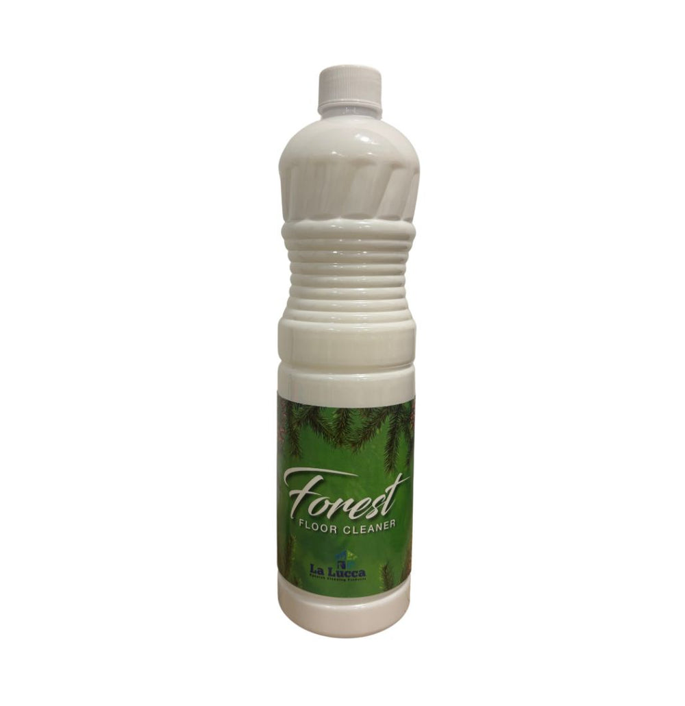 Bottle of La Lucca Forest floor cleaner – inspired by Kifra laundry perfume scent.
