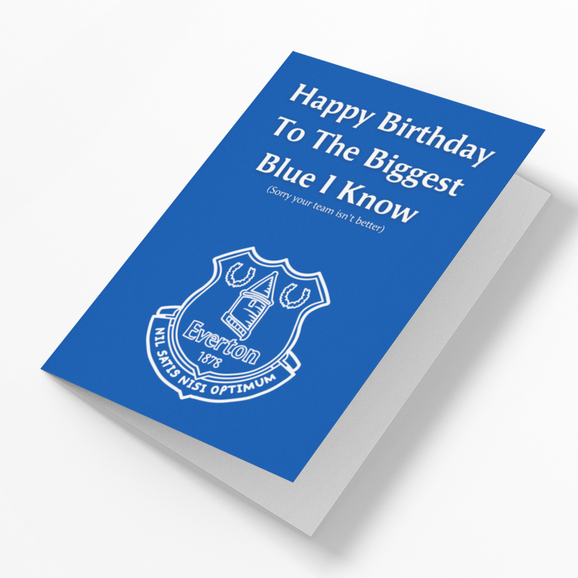 Biggest Blue Evertonian Birthday Card