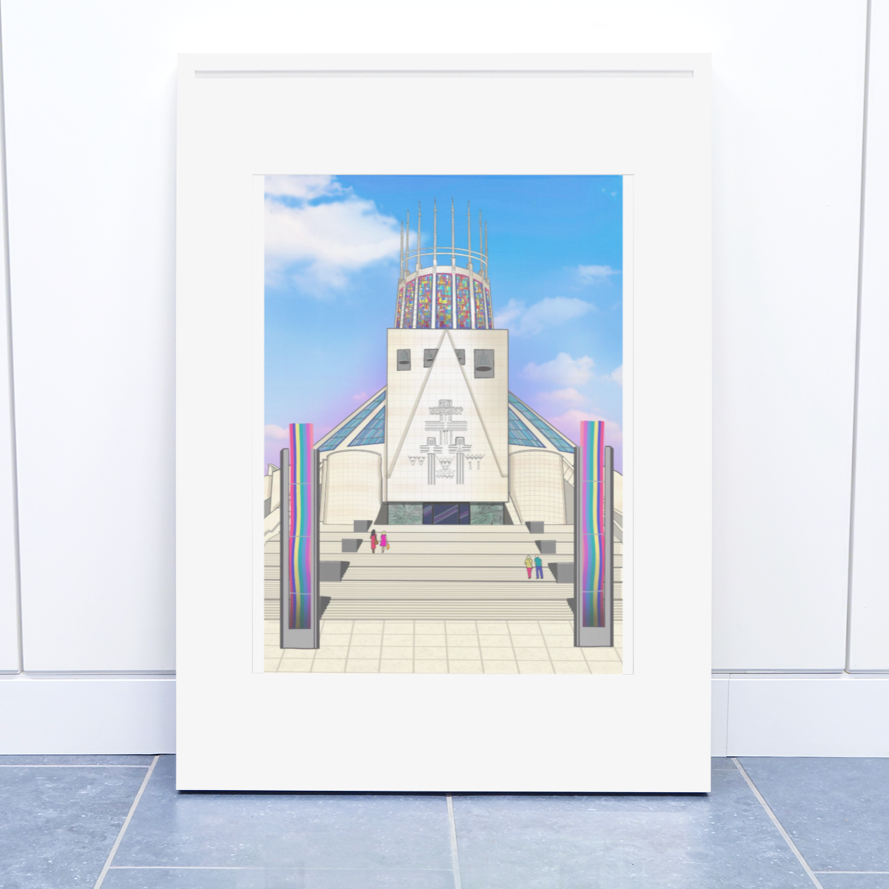 Load image into Gallery viewer, Metropolitan Cathedral Print A4 Mounted
