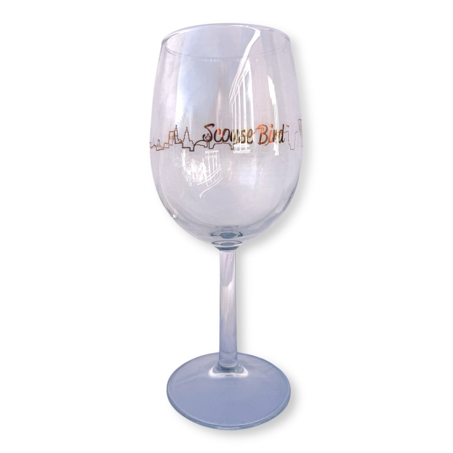 Scouse Bird Liverpool Skyline Wine Glass - Glass - The Scouse Bird Shop secret santa