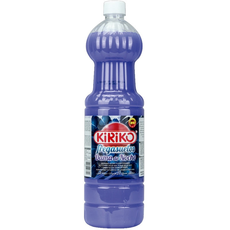 Scouse Bird Shop Kiriko Dama de Noche floor cleaner in a 1.5L purple bottle with a floral scent.