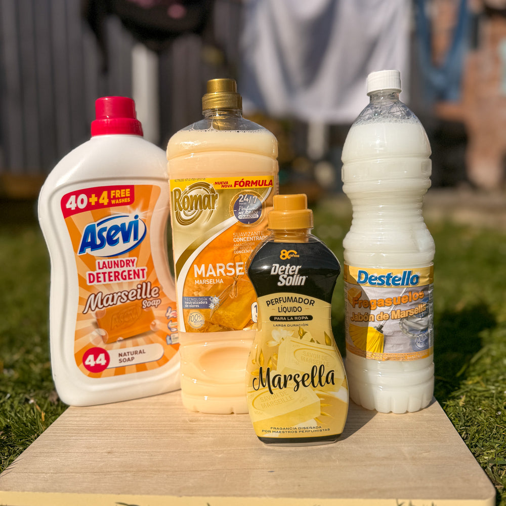 Spanish cleaning products with Marsella soap scent