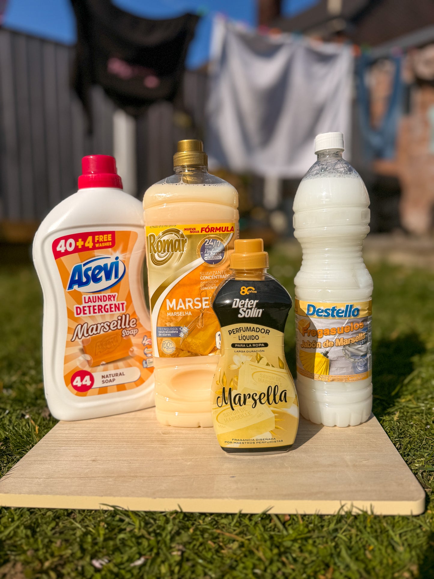 Spanish cleaning products with Marsella soap scent