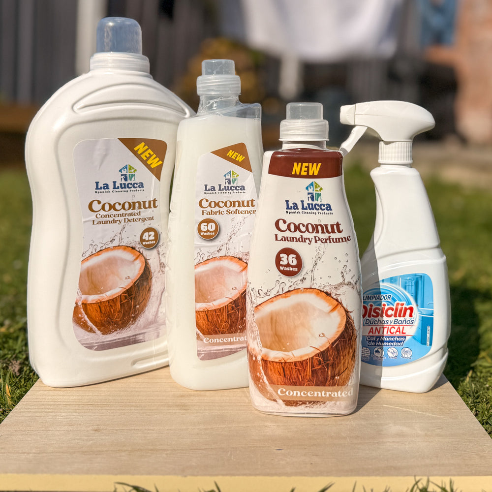 Coconut-scented Spanish cleaning products bundle