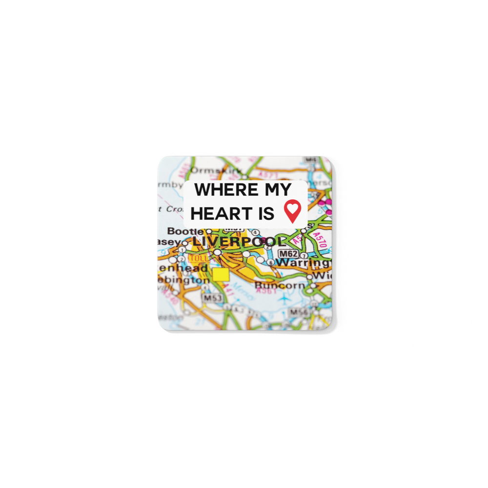 
                  
                    Where My Heart Is Liverpool Fridge Magnet – strong & stylish magnet featuring a heartfelt Liverpool-inspired design, perfect for Scousers everywhere.
                  
                