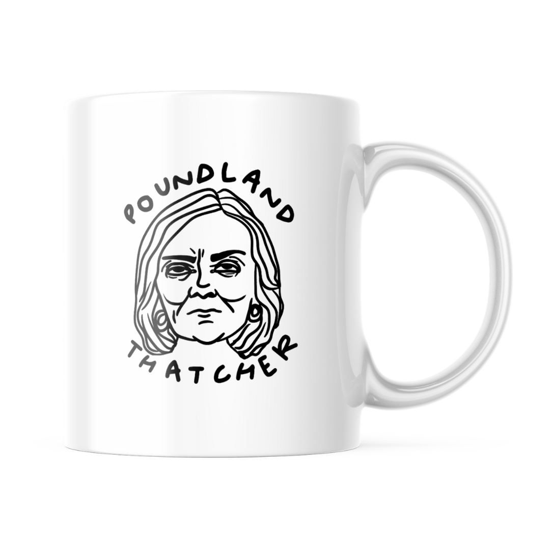 Load image into Gallery viewer, Poundland Thatcher Truss Mug
