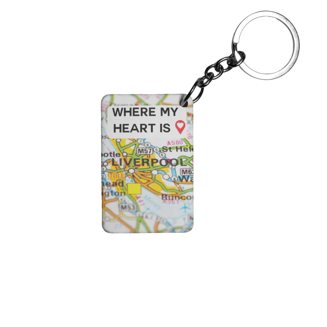 Where My Heart Is Keyring