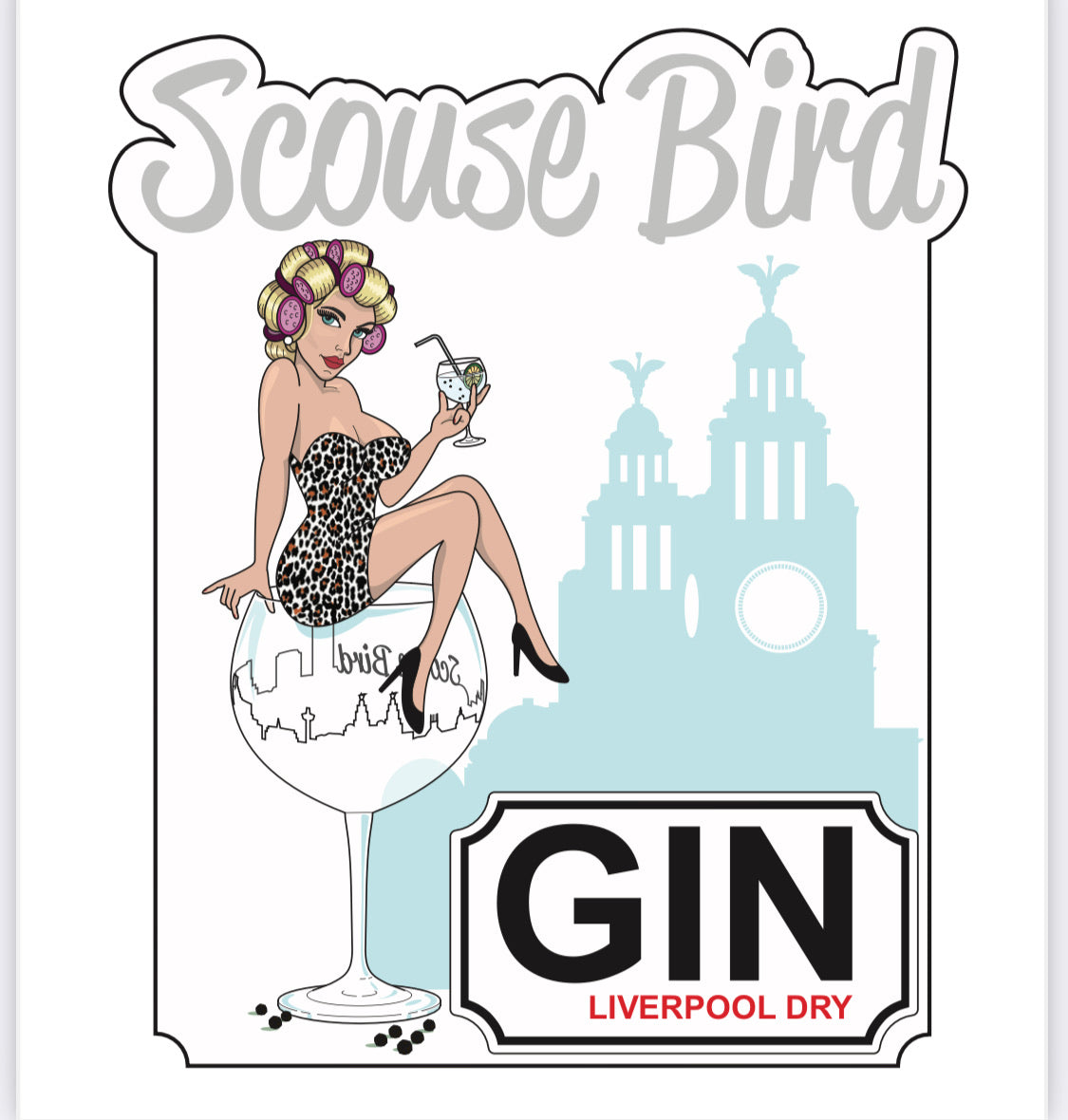 Scouse Bird Liverpool Dry Gin Miniature - Pack Of 12