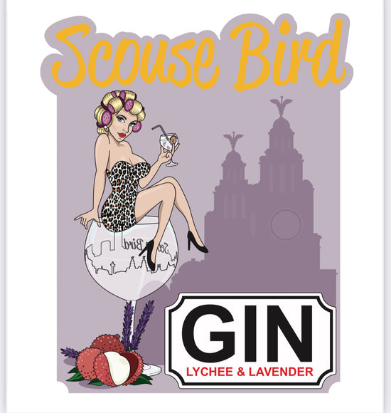 Scouse Bird Lavender & Lychee Gin Miniature - Pack Of 12