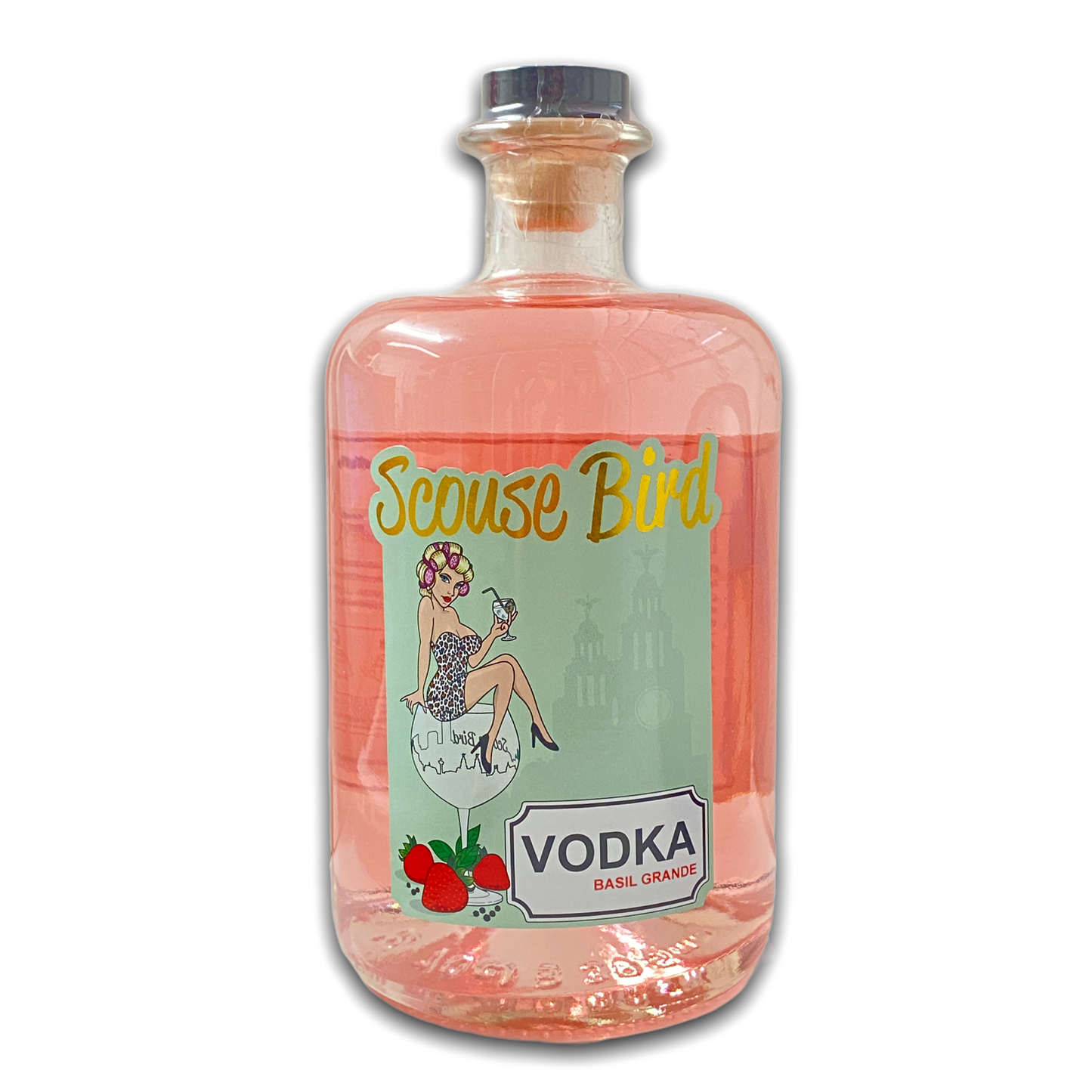 Scouse Bird Strawberry Basil Grande Vodka 70cl