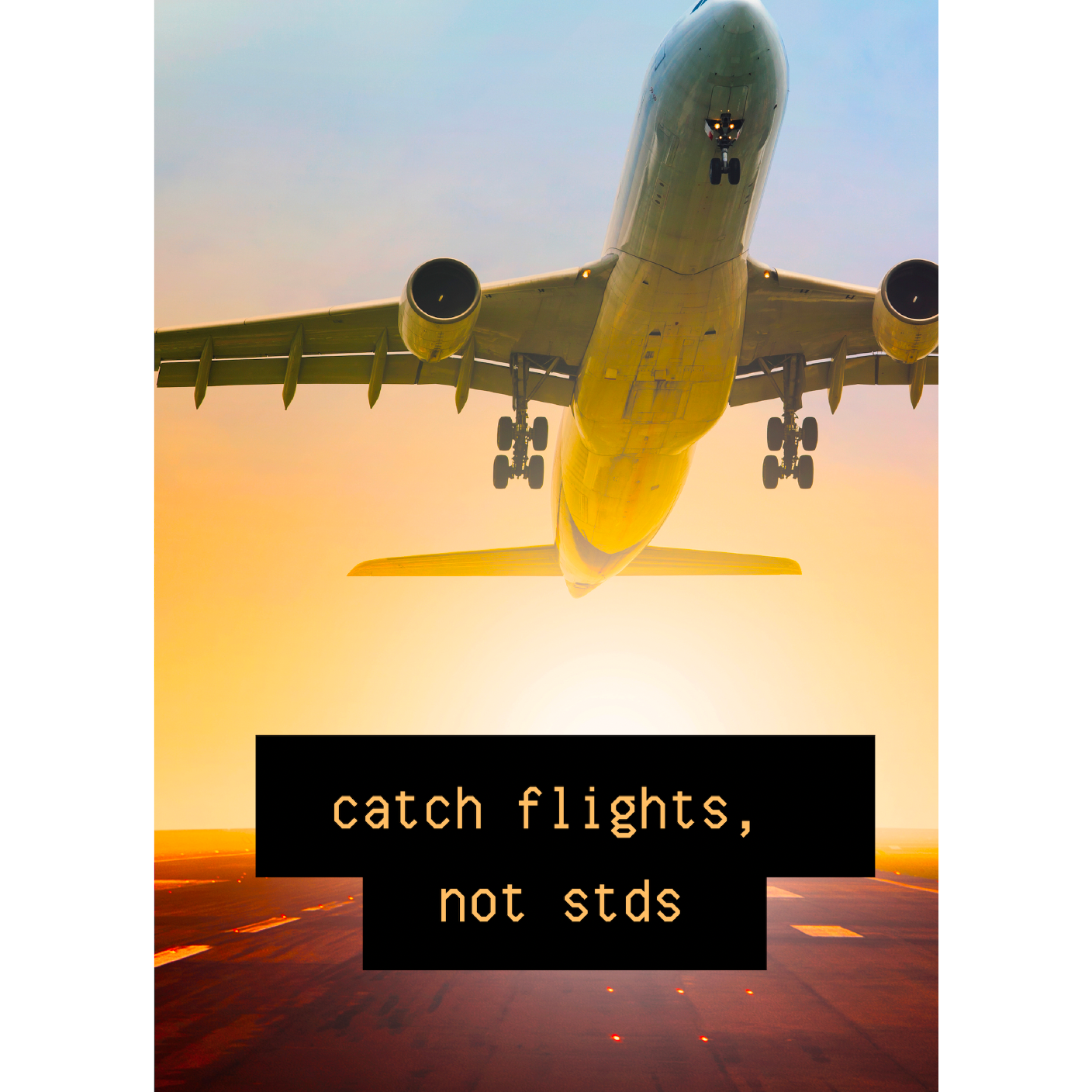 Catch Flights Not STDs Card