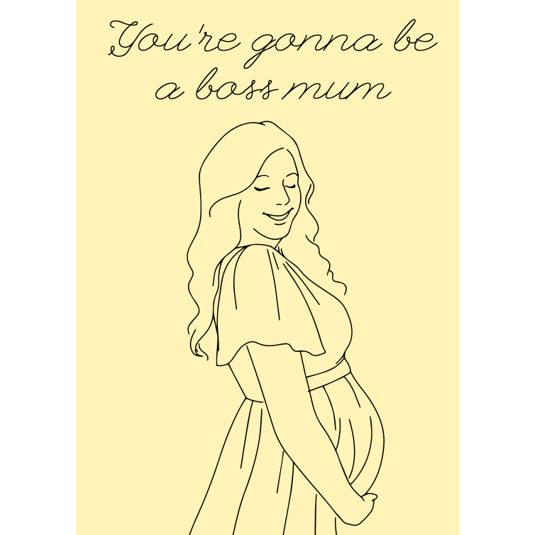 Load image into Gallery viewer, You&amp;#39;re Gonna Be A Boss Mum Card
